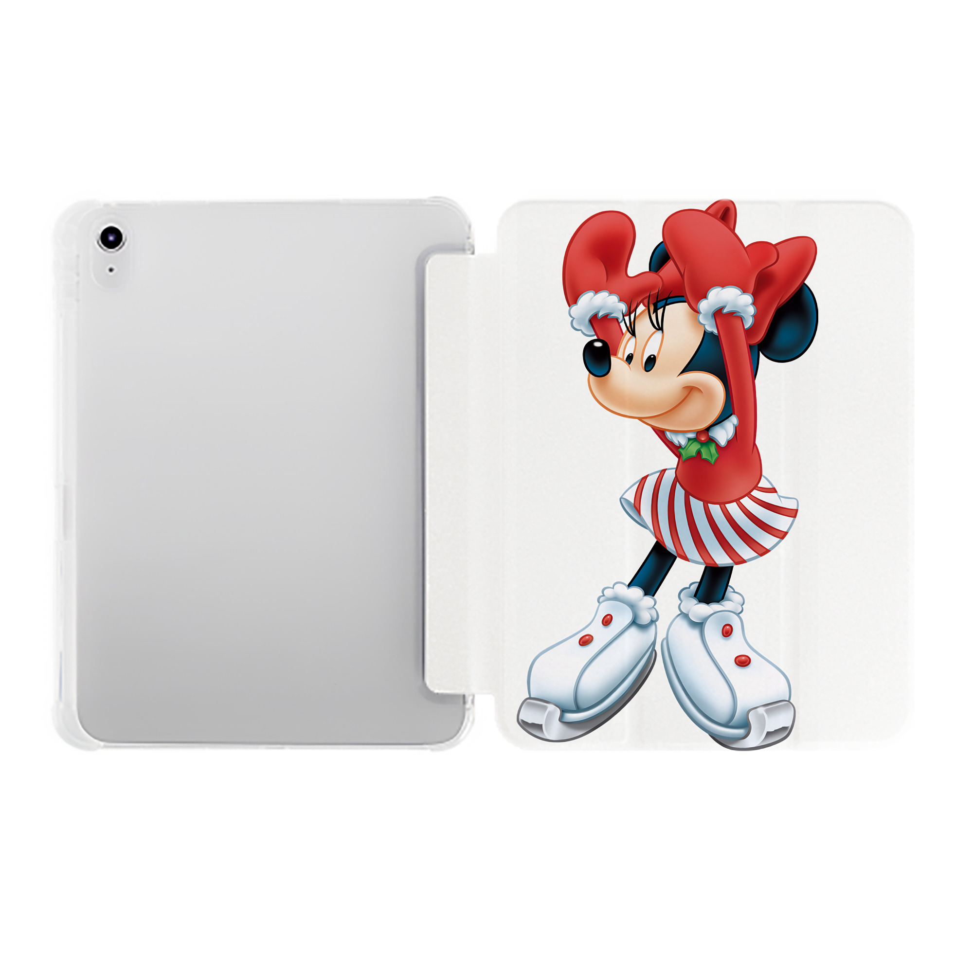 （画像用） ミッキーマウス Mickey Mouse IPad ケース ペン収納付き 三つ折りスタンド PUレザー×シリコン 対応機種9.5/10.5/10.9インチ
